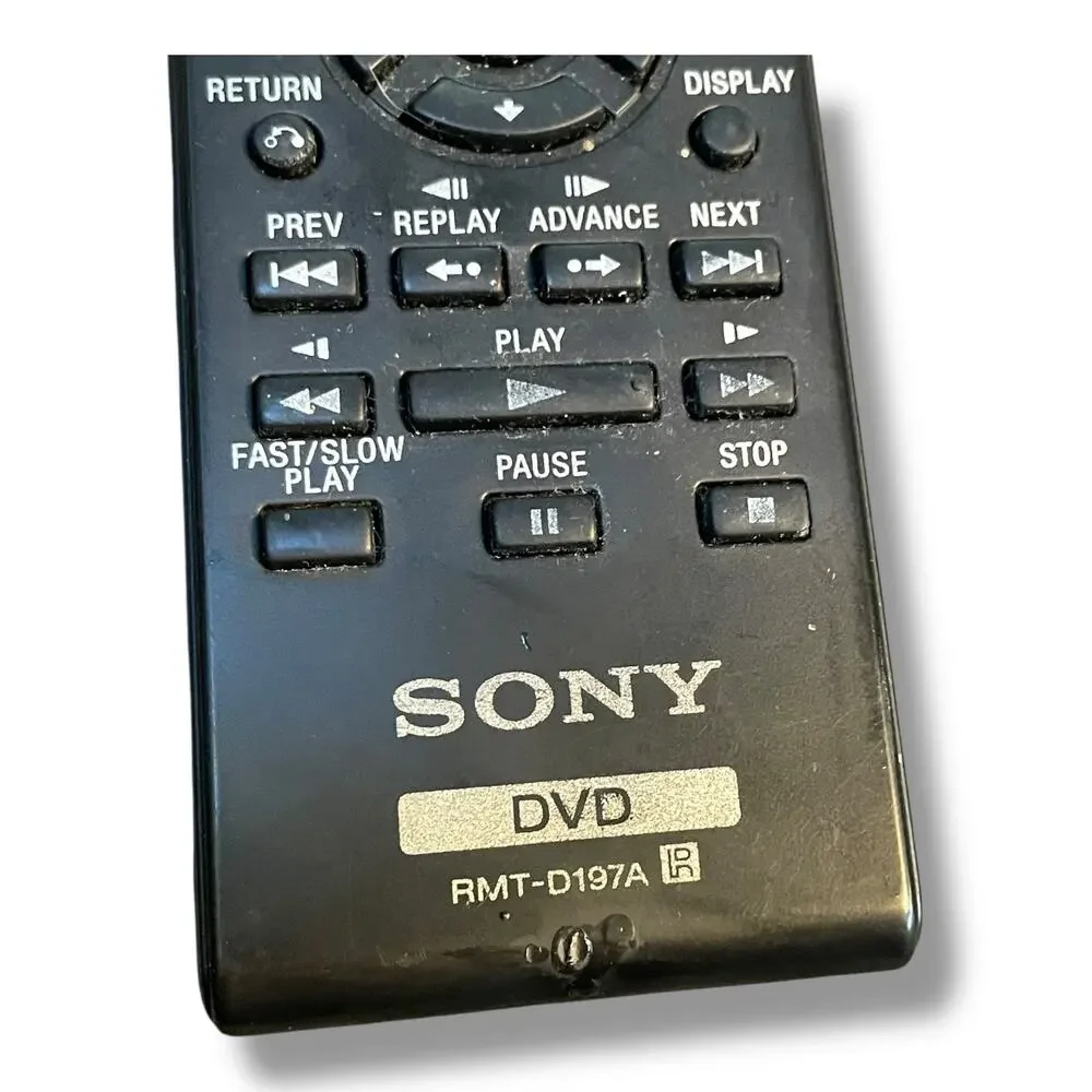 Sony RMT-D197A DVD Player Remote Control DVP-SR200P DVP-NS710H Replacement OEM